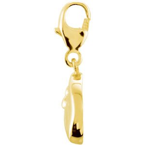14K Yellow Gold Floppy Ear Dog Charm/Pendant – image 2