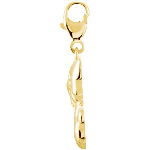 14K Yellow Gold Cat Charm/Pendant – image 2