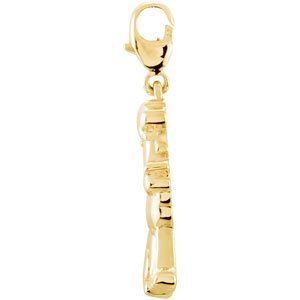 14K Yellow Gold Poodle Charm/Pendant – image 2
