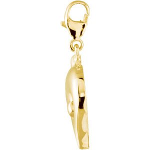 14K Yellow Gold Dolphin Charm/Pendant – image 2