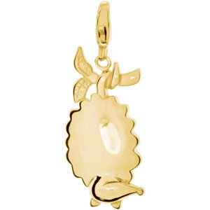 14K Yellow Gold Opossum Charm/Pendant