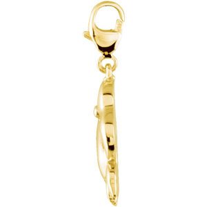 14K Yellow Gold Crab Charm/Pendant – image 2