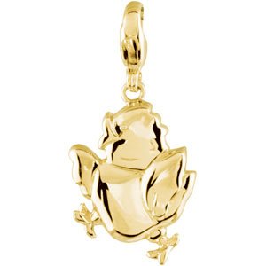 14K Yellow Gold Baby Chick Charm/Pendant