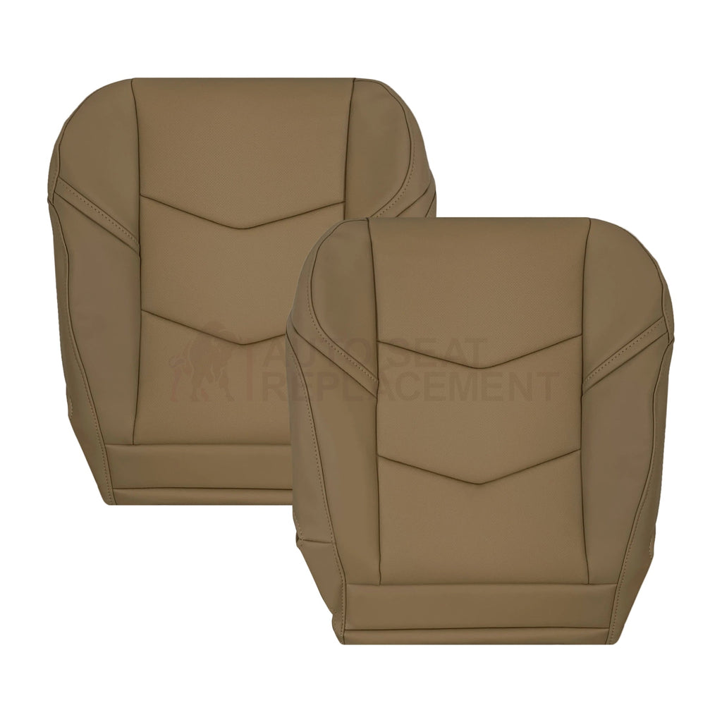 2018-2020 Cadillac Escalade Perforated Leather OR Syn. Leather Seat Cover Maple Sugar Tan: Choose From Variation