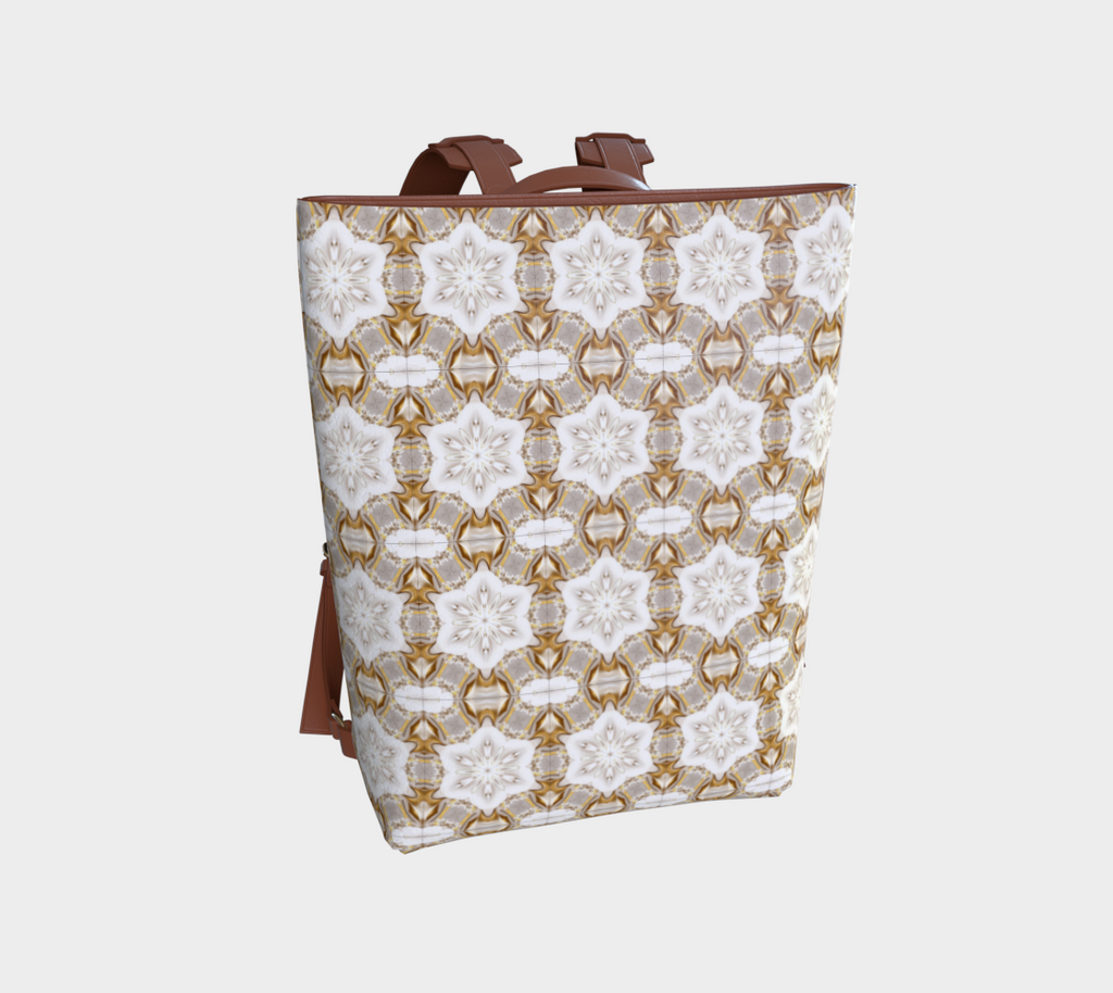 Golden Stars Elegant Design Vegan Leather Backpack