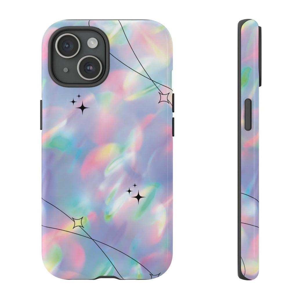 Gradient Pattern Stars Tough iPhone Case