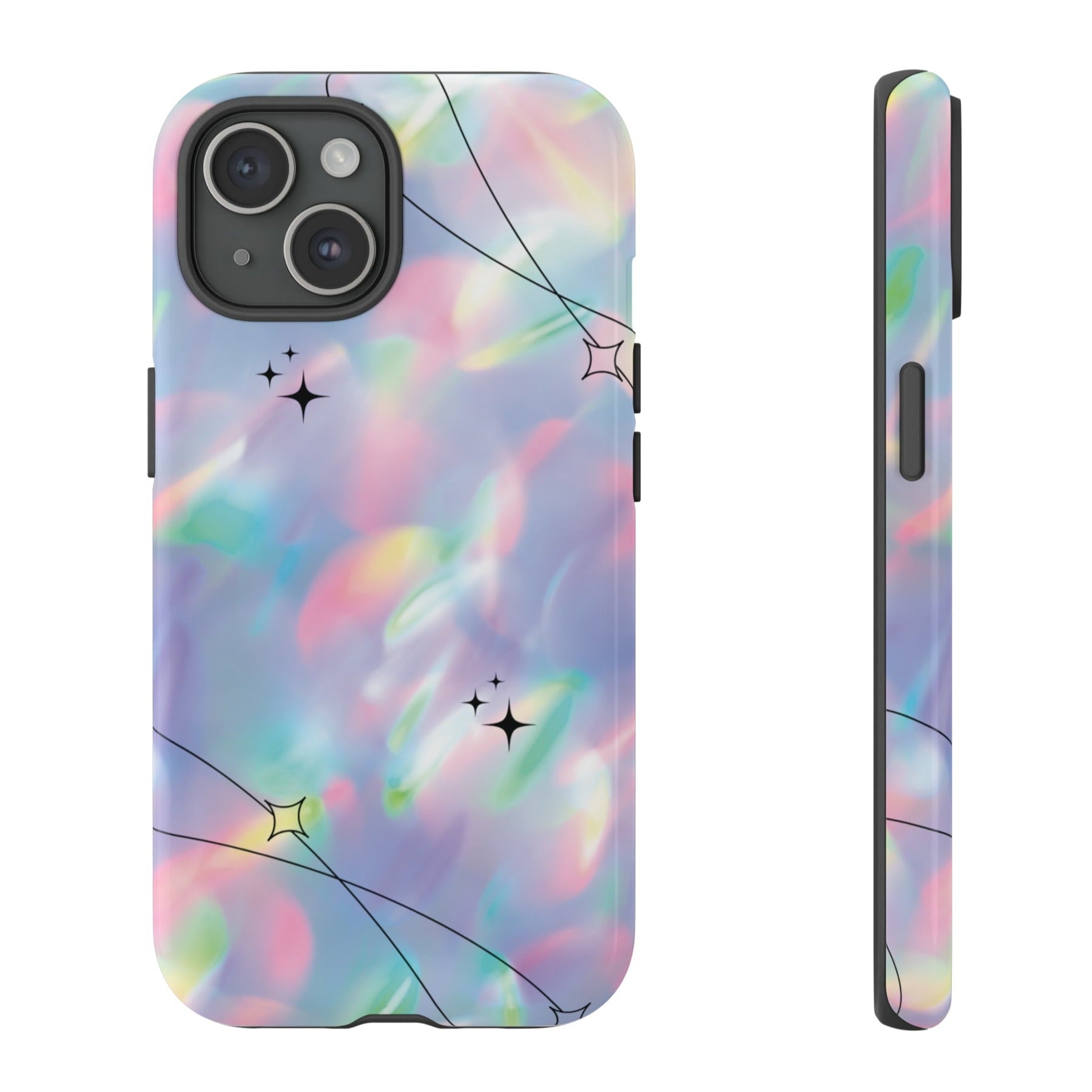 Gradient Pattern Stars Tough iPhone Case