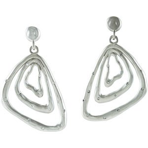 Sterling Silver & 14K White Gold 3/8 CTW Natural Diamond Earrings – image 2