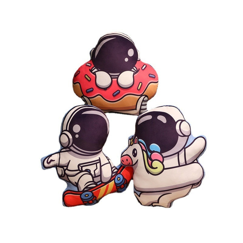 Plush Astronaut Rocket Pillow – Soft Space-Themed Stuffed Toys for Kids and Gifts