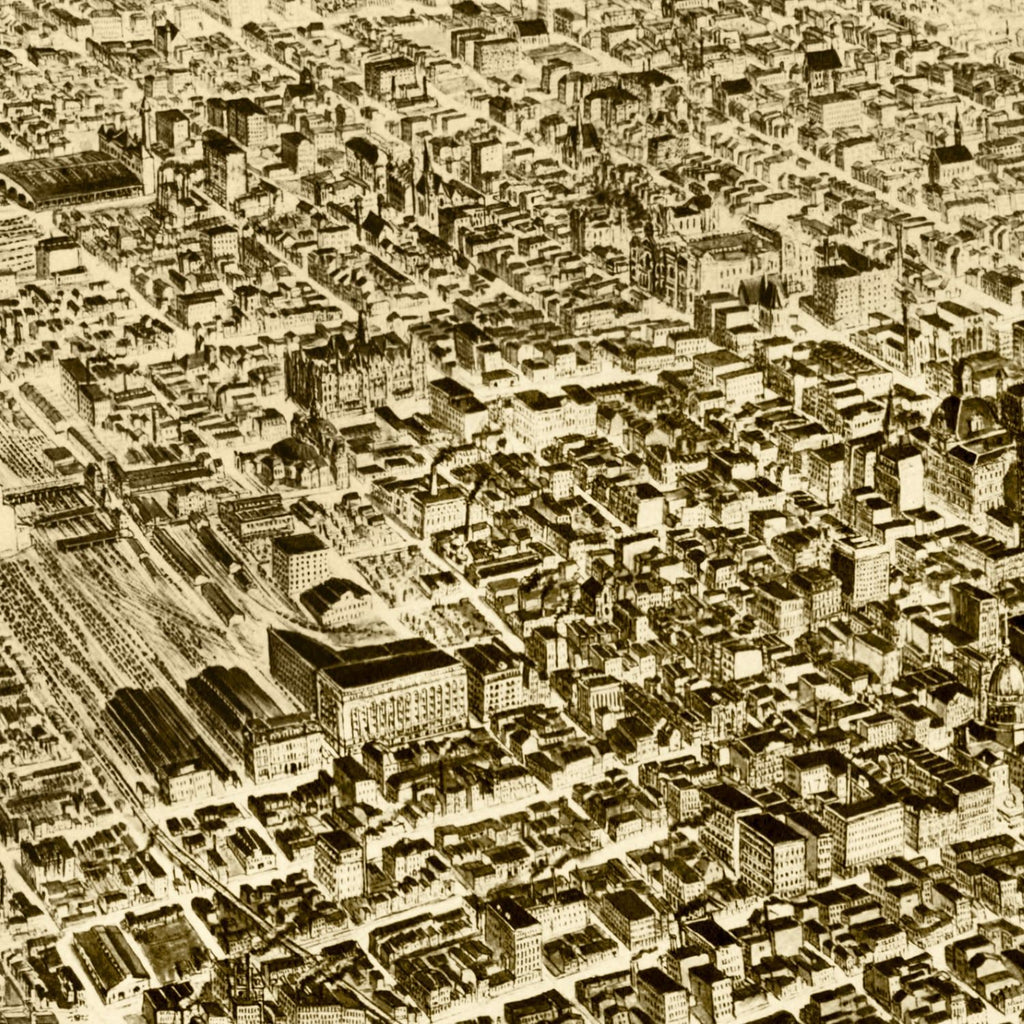 Vintage Map of St. Louis, Missouri 1894