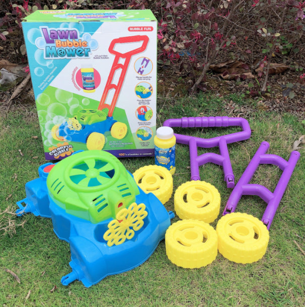Electric Bubble Machine Push Toy – Outdoor Fun Bubble Blower for Kids