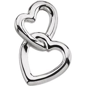 Interlocking Heart Necklace or Pendant