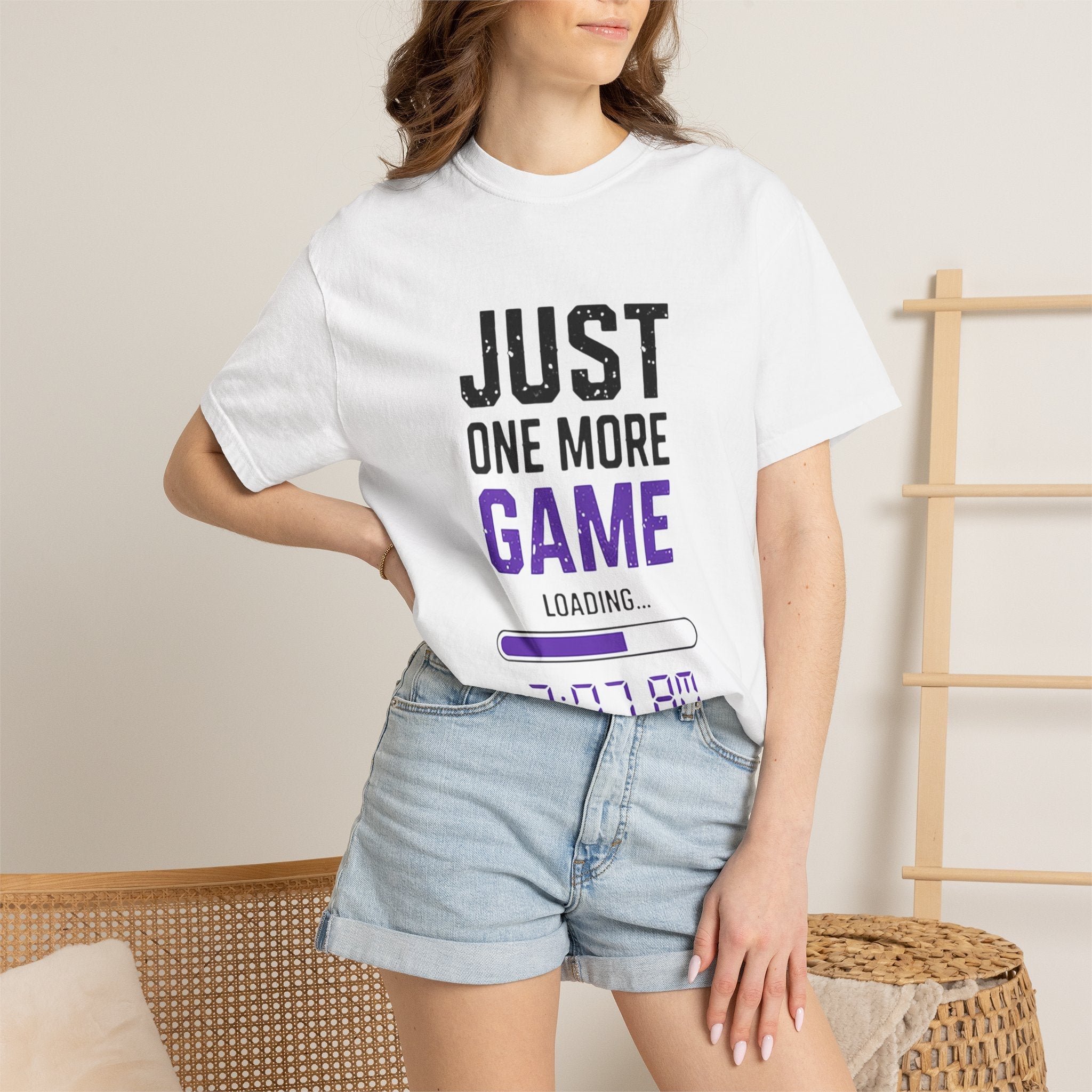 Gamer T-Shirt - "Just One More Game" Late Night Gaming Tee