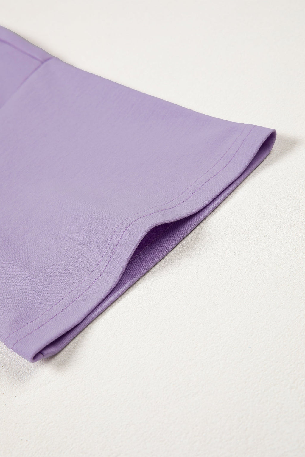 Oversized Solid Color High Neck Tee