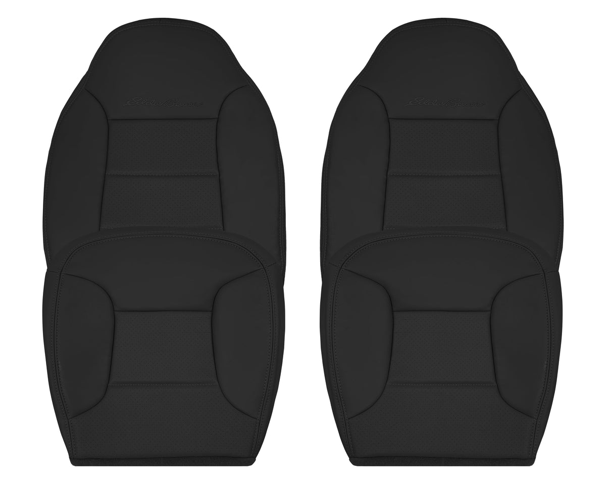1992 - 1996 Ford Bronco Eddie Bauer Synthetic Leather Seat Cover In Black