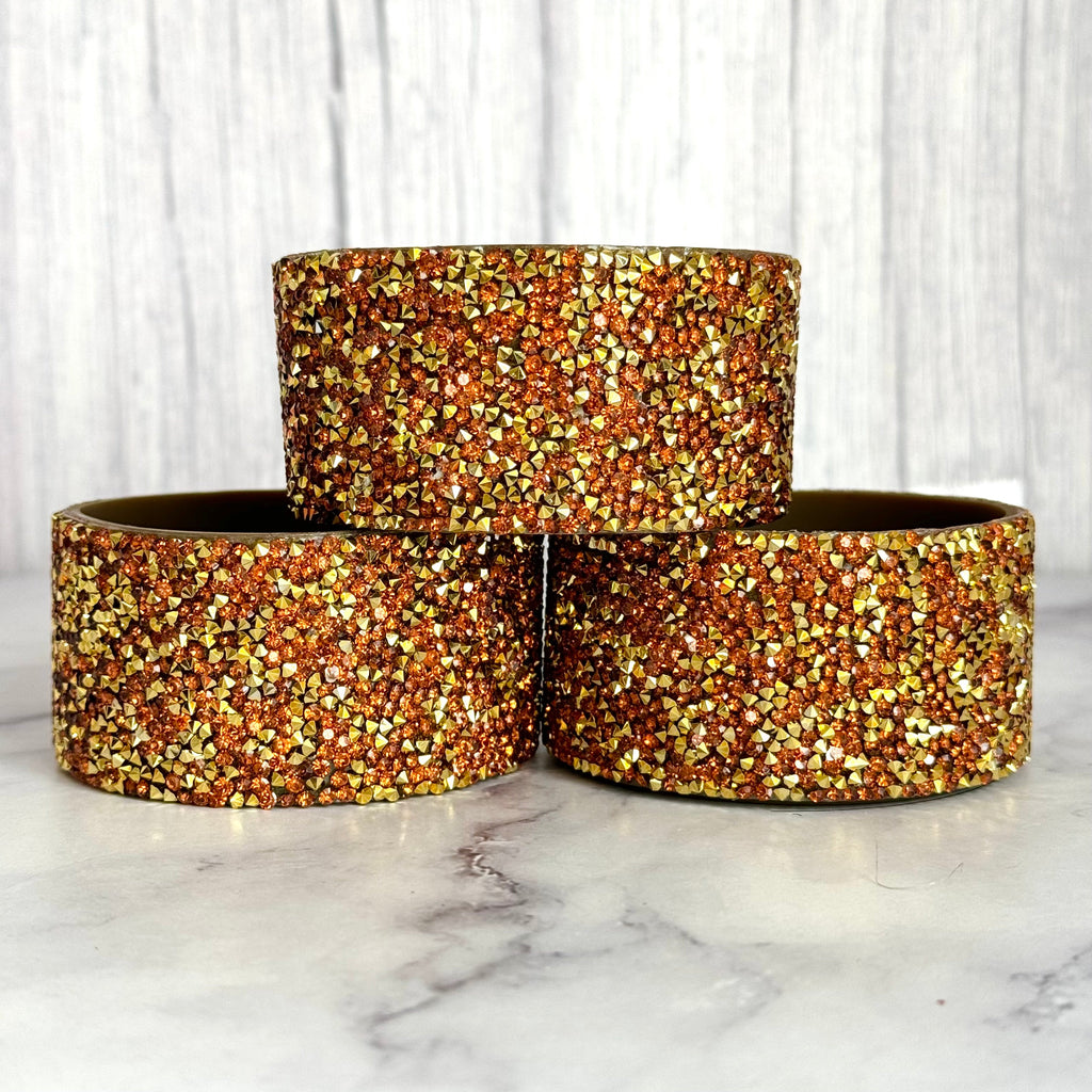 Chocolate Gold Druzy BLING  Boot
