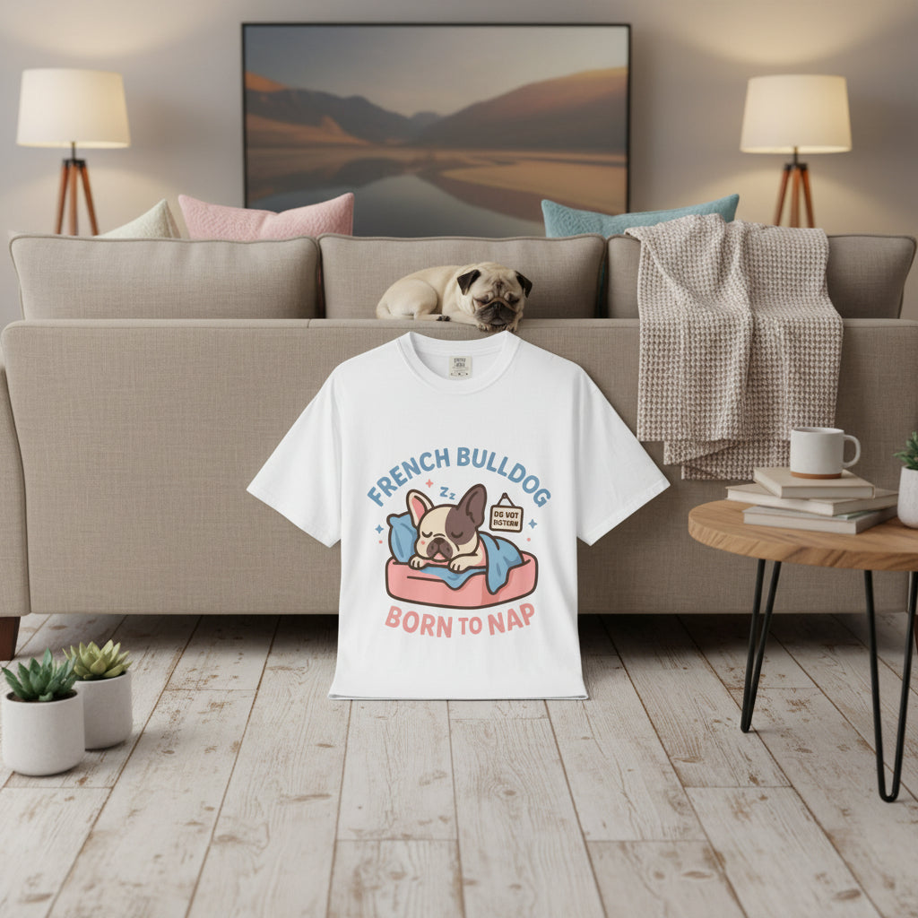French Bulldog “Born to Nap” T-Shirt