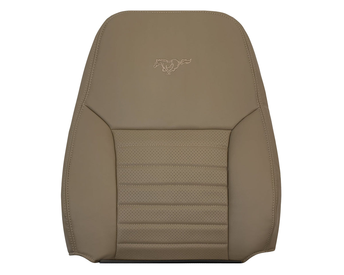 1999-2004 Ford Mustang GT V8 Replacement Cowhide Leather OR Synthetic Leather Seat Cover: Tan, Perforated