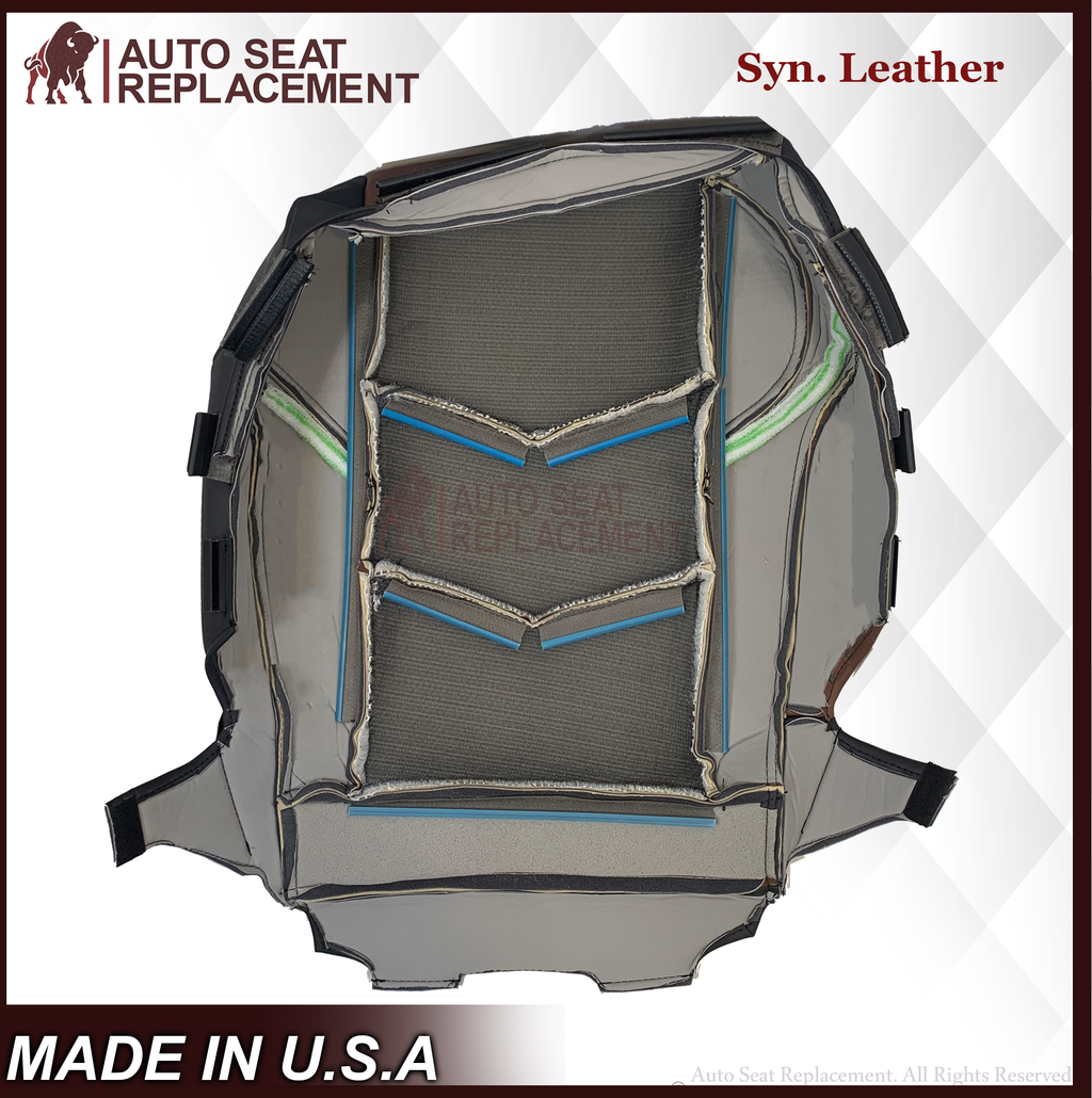 2015-2020 Cadillac Escalade Perforated Leather OR Syn. Leather Seat Cover Kona Brown: Choose From Variation