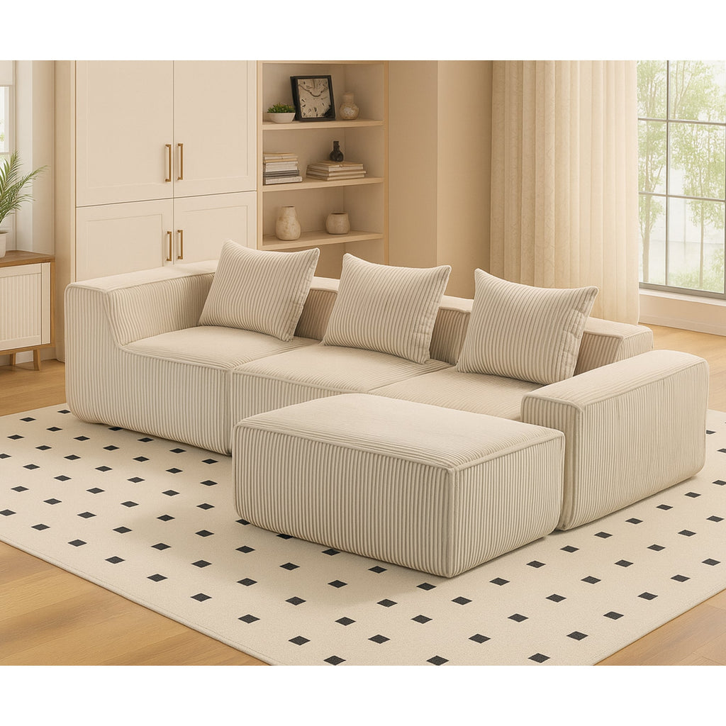 Multi person modular compression sofa that can be freely combined-33005-4