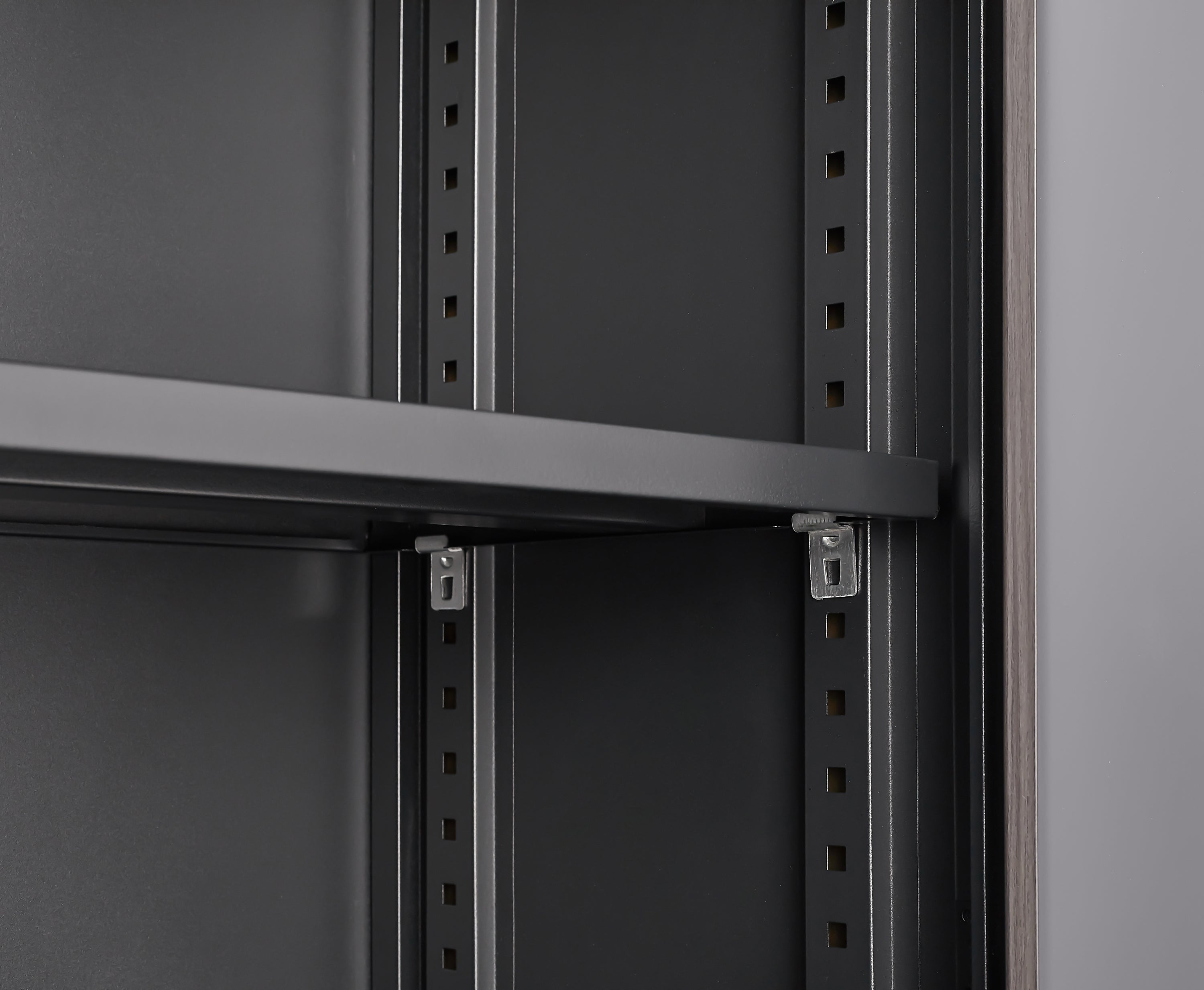 Metal Storage Cabinet with Locking Doors and Adjustable Shelf, Folding Filing Storage Cabinet , Folding Storage Locker Cabinet for Home Office,School,Garage, Black