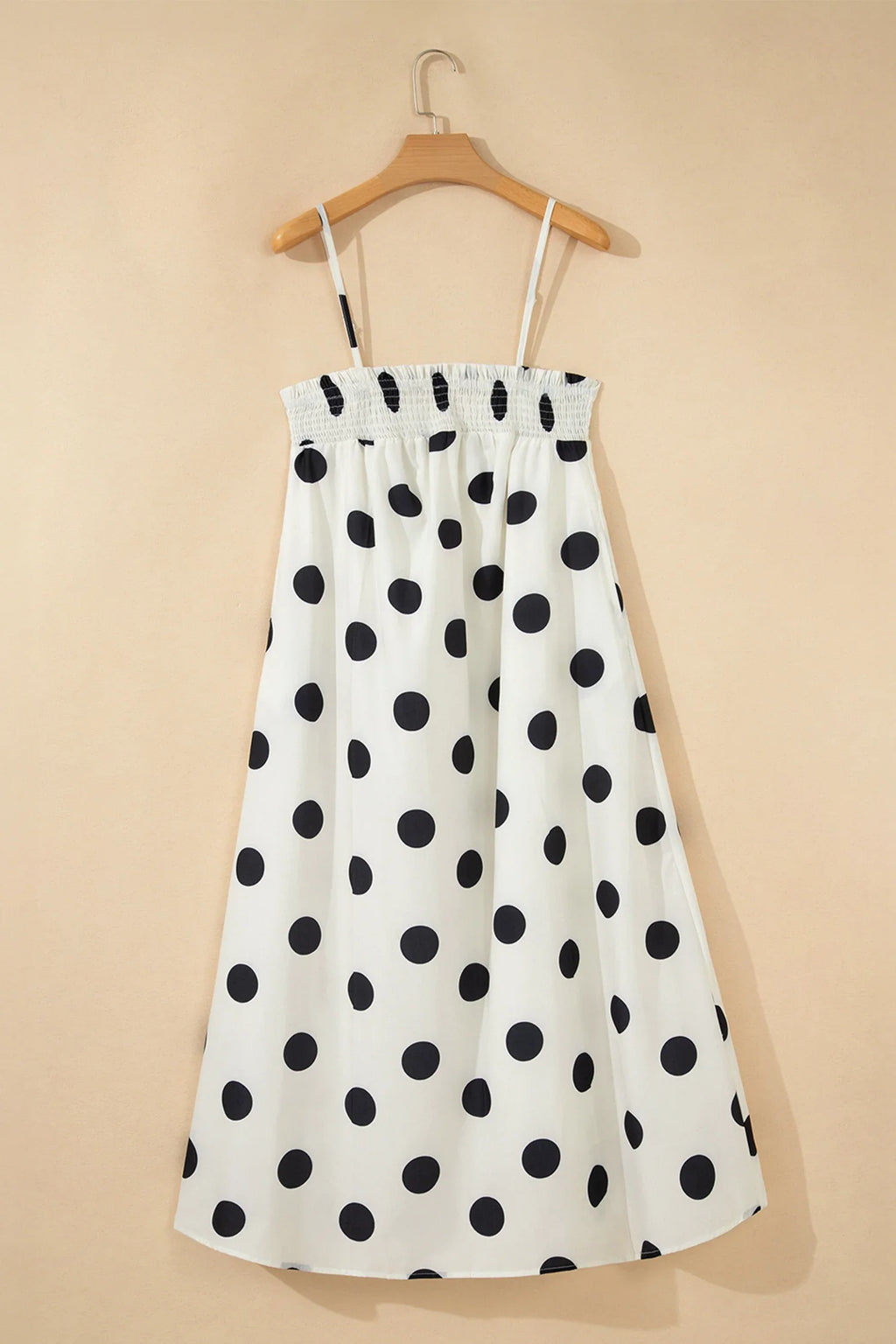 Polka Dot Spaghetti Strap Maxi Dress