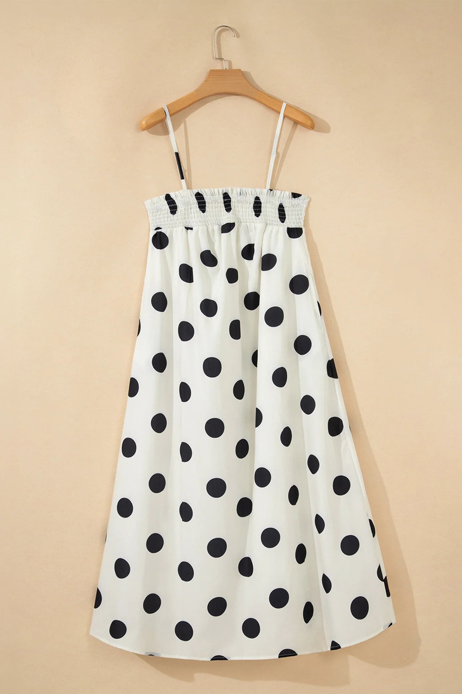 Polka Dot Spaghetti Strap Maxi Dress