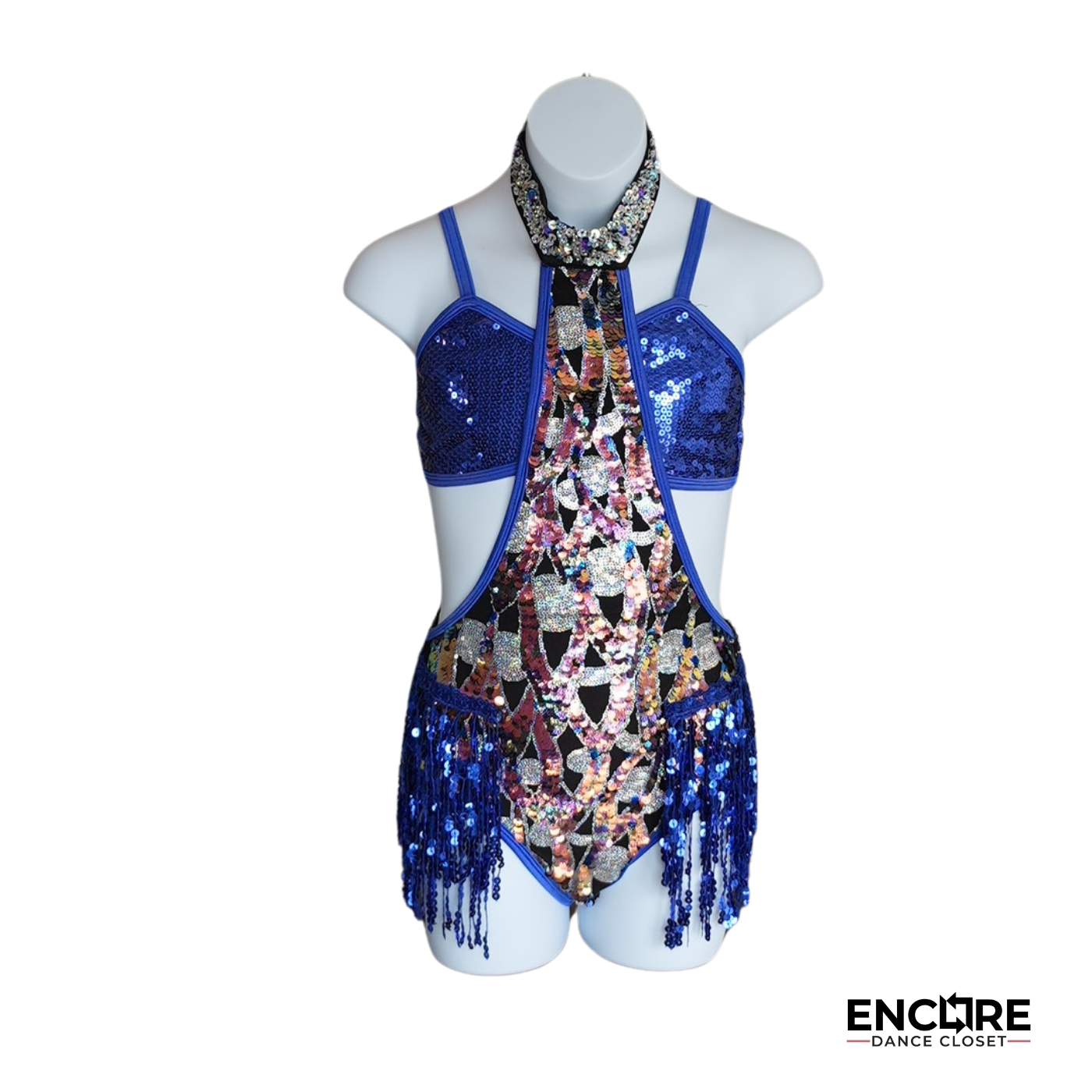 Dazzling Blue Jazzy Costume Set