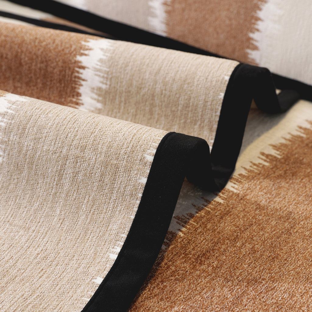 Striped Colorblock Non-Slip Sectional Couch Covers, Chenille Sofa Protector Cover