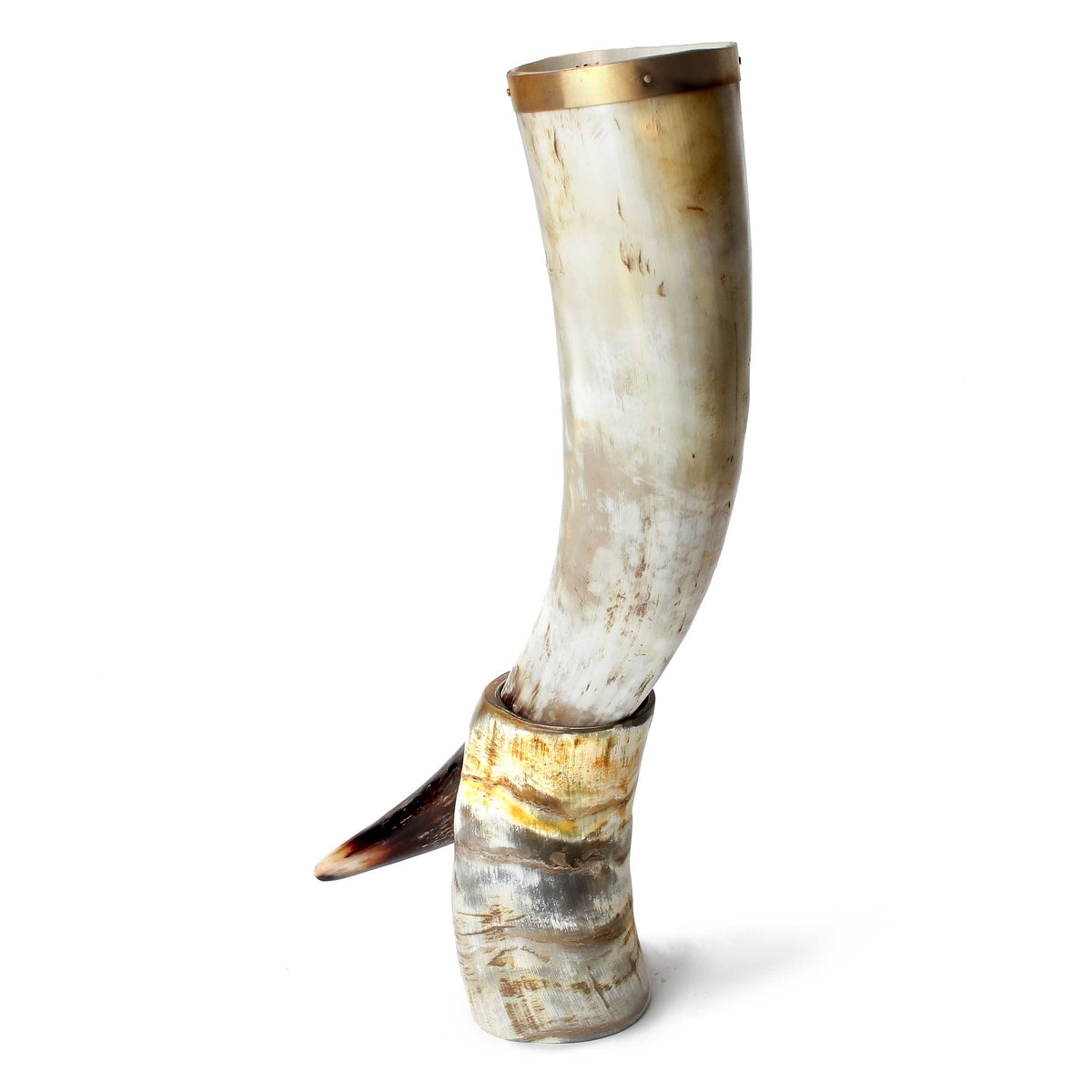 Drinking Horn Bundle with Stand & Holster