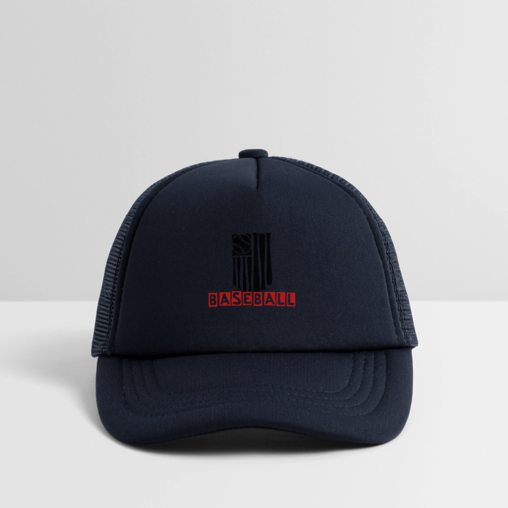 Kid's Baseball Flag Trucker Cap