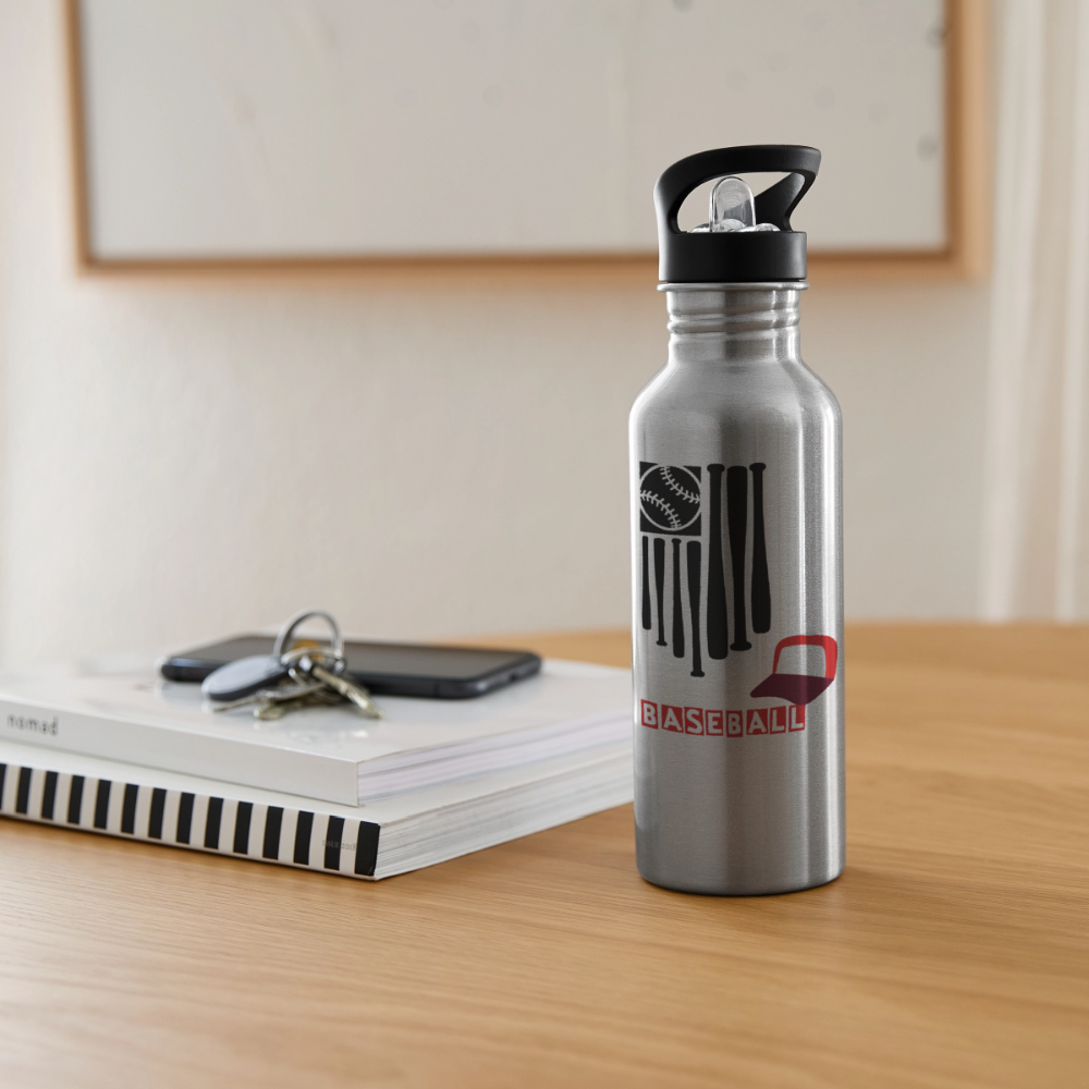 Child's Baseball Stainless Steel Water Bottle Tumbler