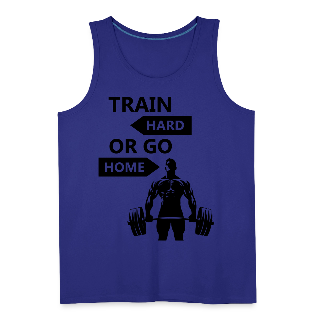 Men’s Train Hard or Go Home Weightlifting Premium Tank Top