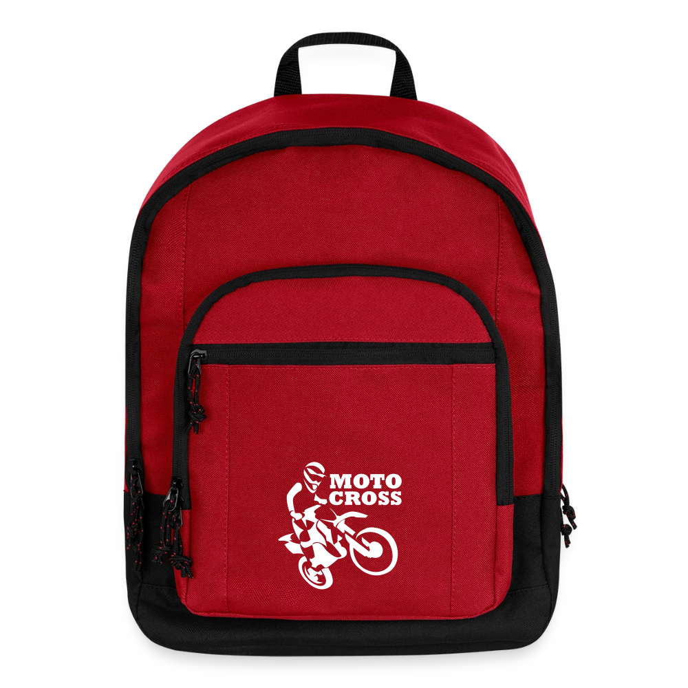 Motocross Bike Rider Basic Backpack