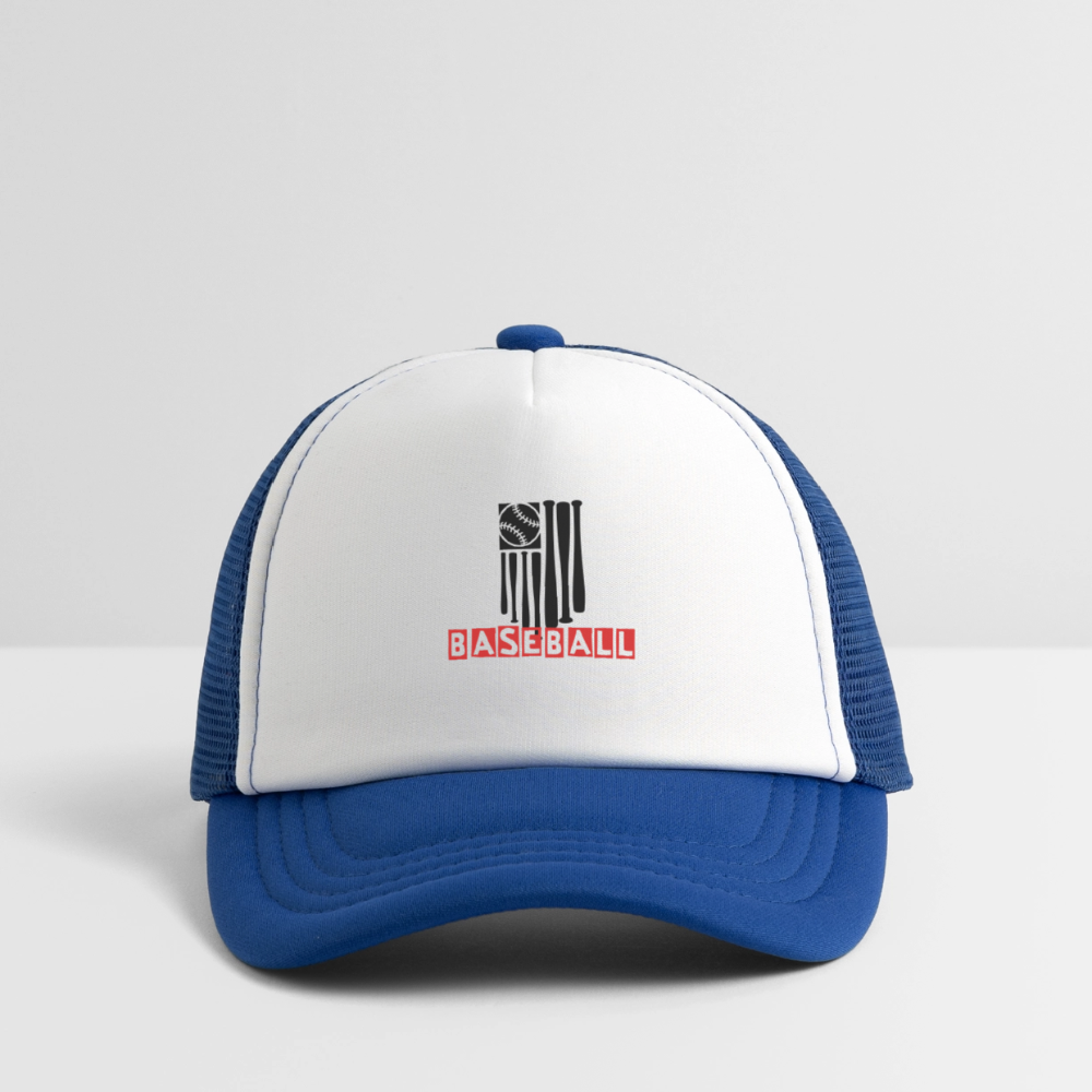 Kid's Baseball Flag Trucker Cap