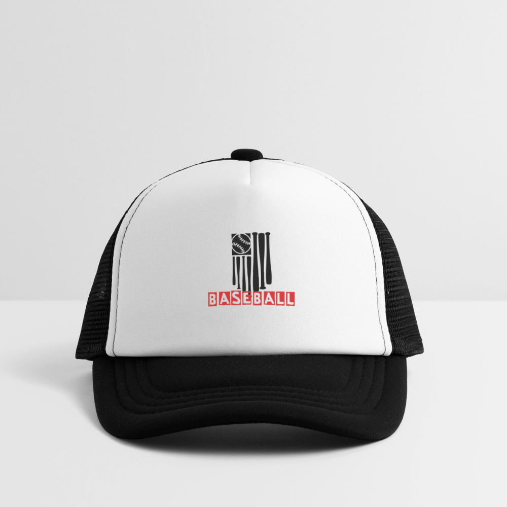 Kid's Baseball Flag Trucker Cap