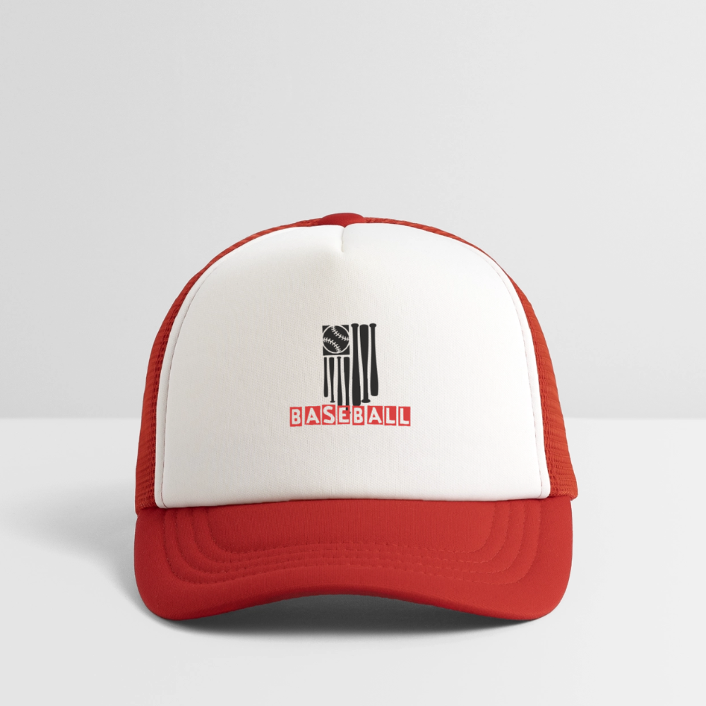 Kid's Baseball Flag Trucker Cap