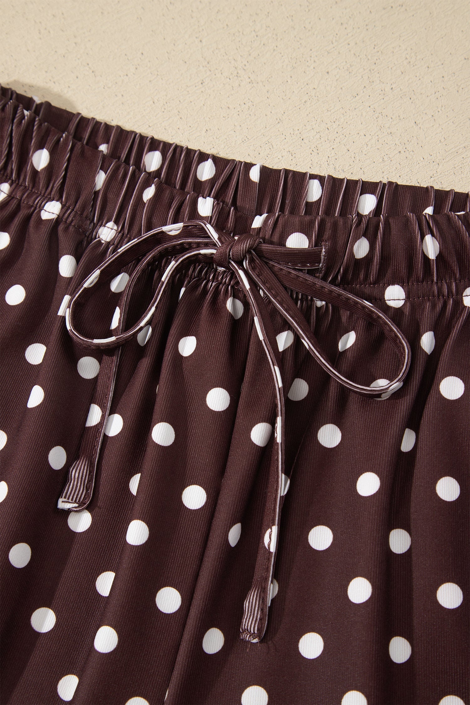 Polka Dot Halter Tank & Elastic Shorts Set
