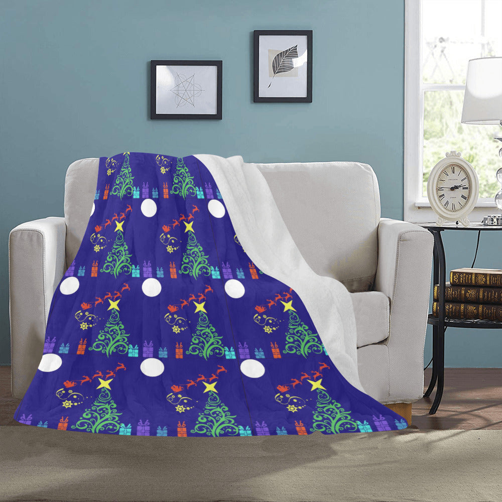 Magical Santa Sleigh Ultra-Soft Micro Fleece Blanket 50" x 60" (Made in USA)