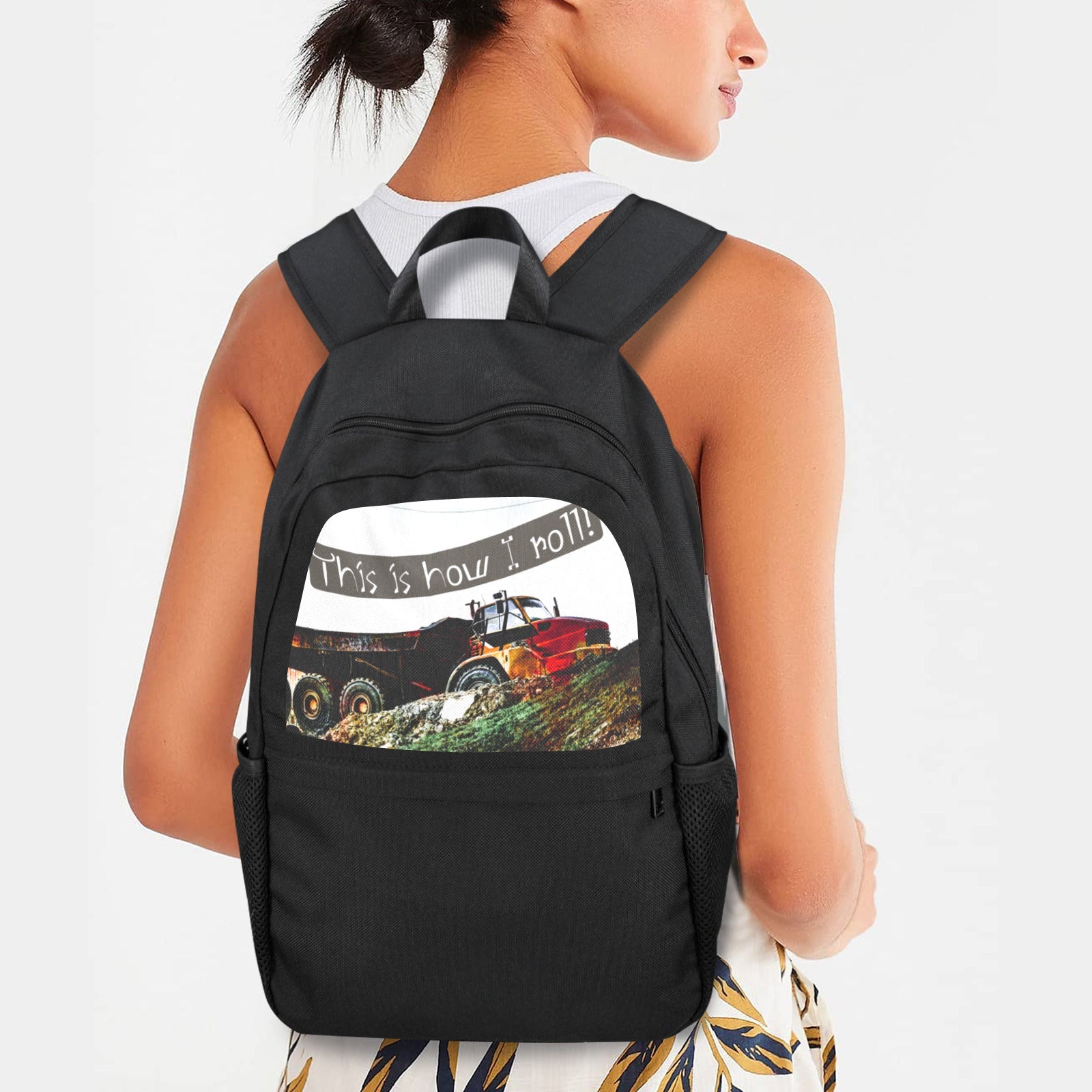 This is How I Roll Casual Backpack | Upper Part Printing
