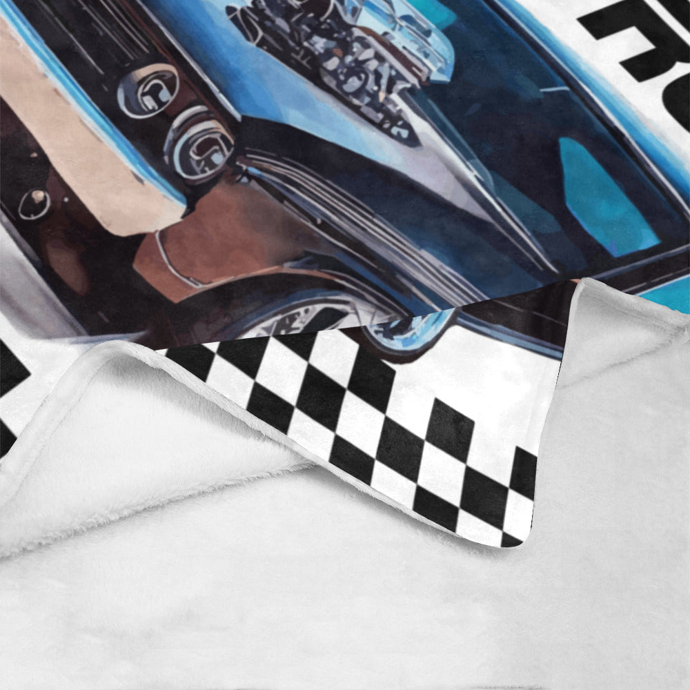 Hot Rod Muscle Car Ultra-Soft Micro Fleece Blanket - 50" x 60" (Made in USA)