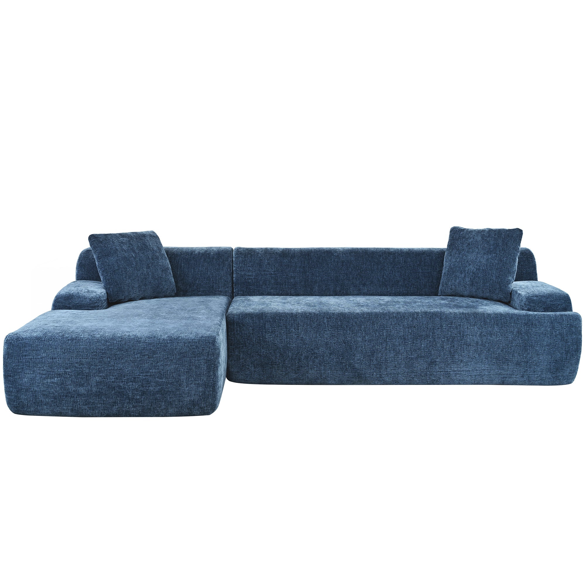 U_Style Modern Large L-Shape Modular Sectional Sofa for Living Room, Bedroom, Salon, 2 Piece Free Combination, Simplified Style(old sku:WY000356AAC)