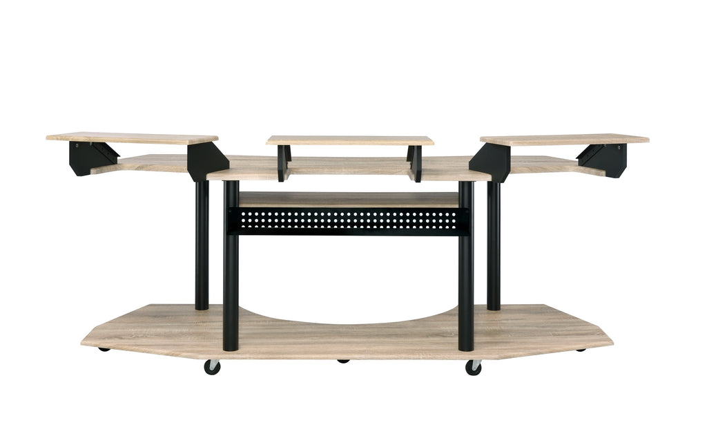 83' Eleazar Natural Oak Finish Music Recording Studio Desk