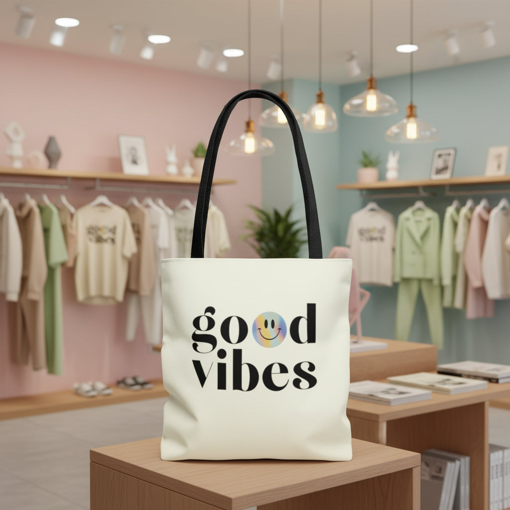 Good Vibes Beach Shopper Tote Bag Medium