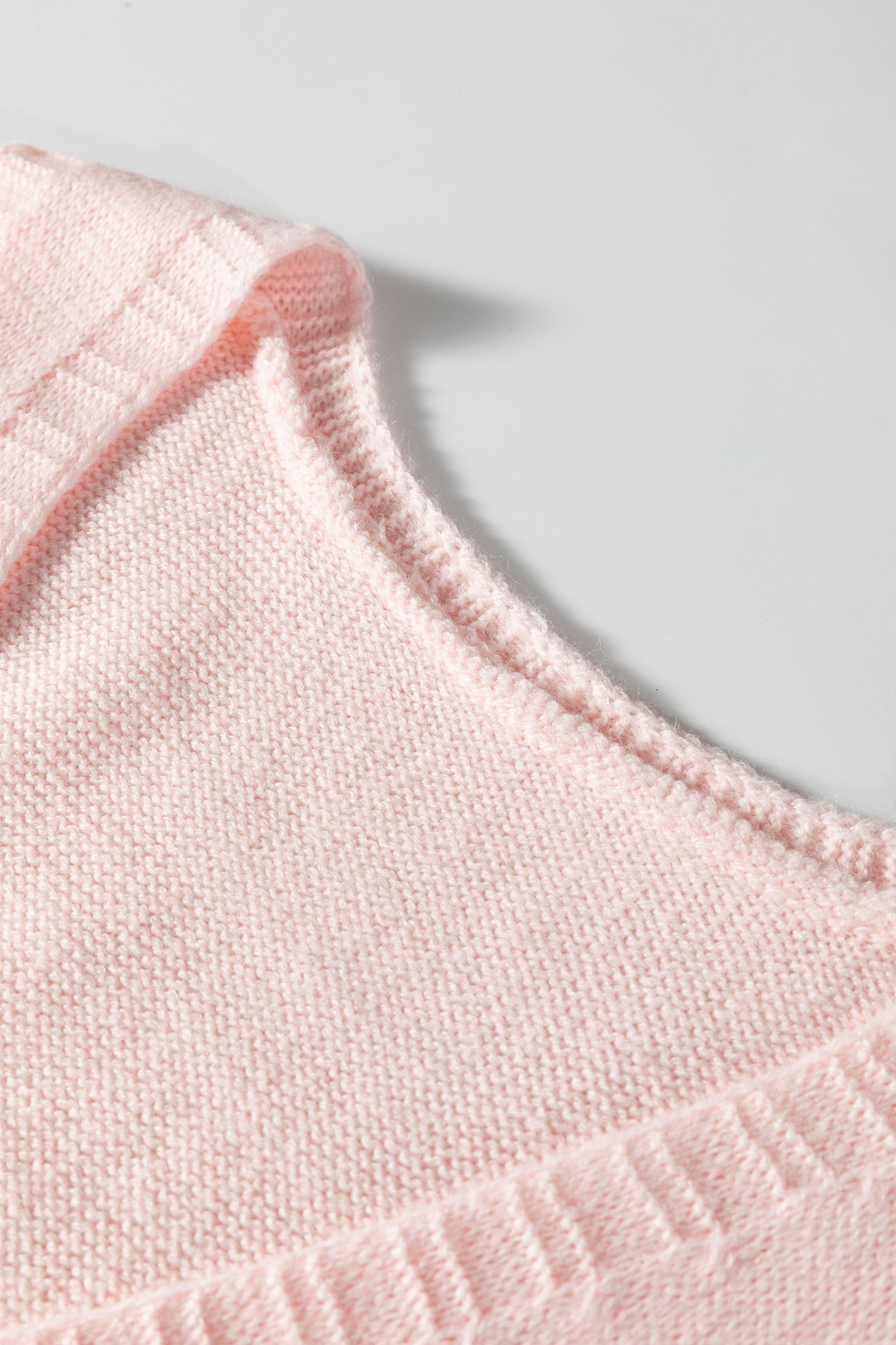 Solid Ribbed Trim Deep V-Neck Sleeveless Tunic Sweater