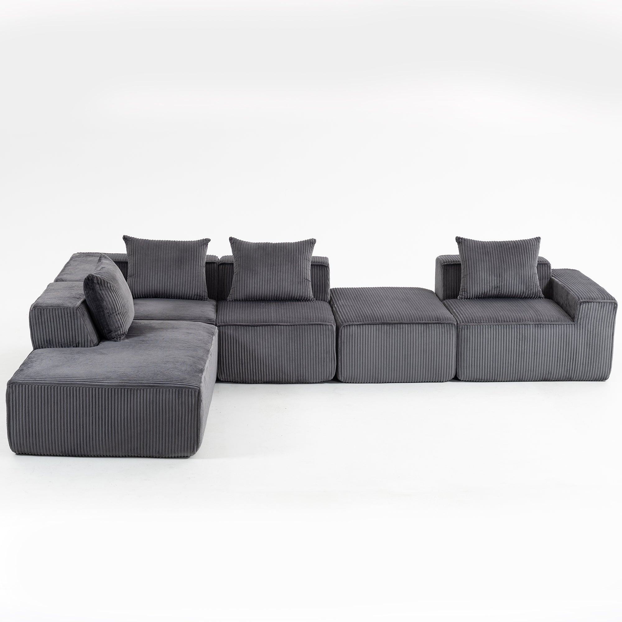 Multi person modular compression sofa that can be freely combined-33005-5