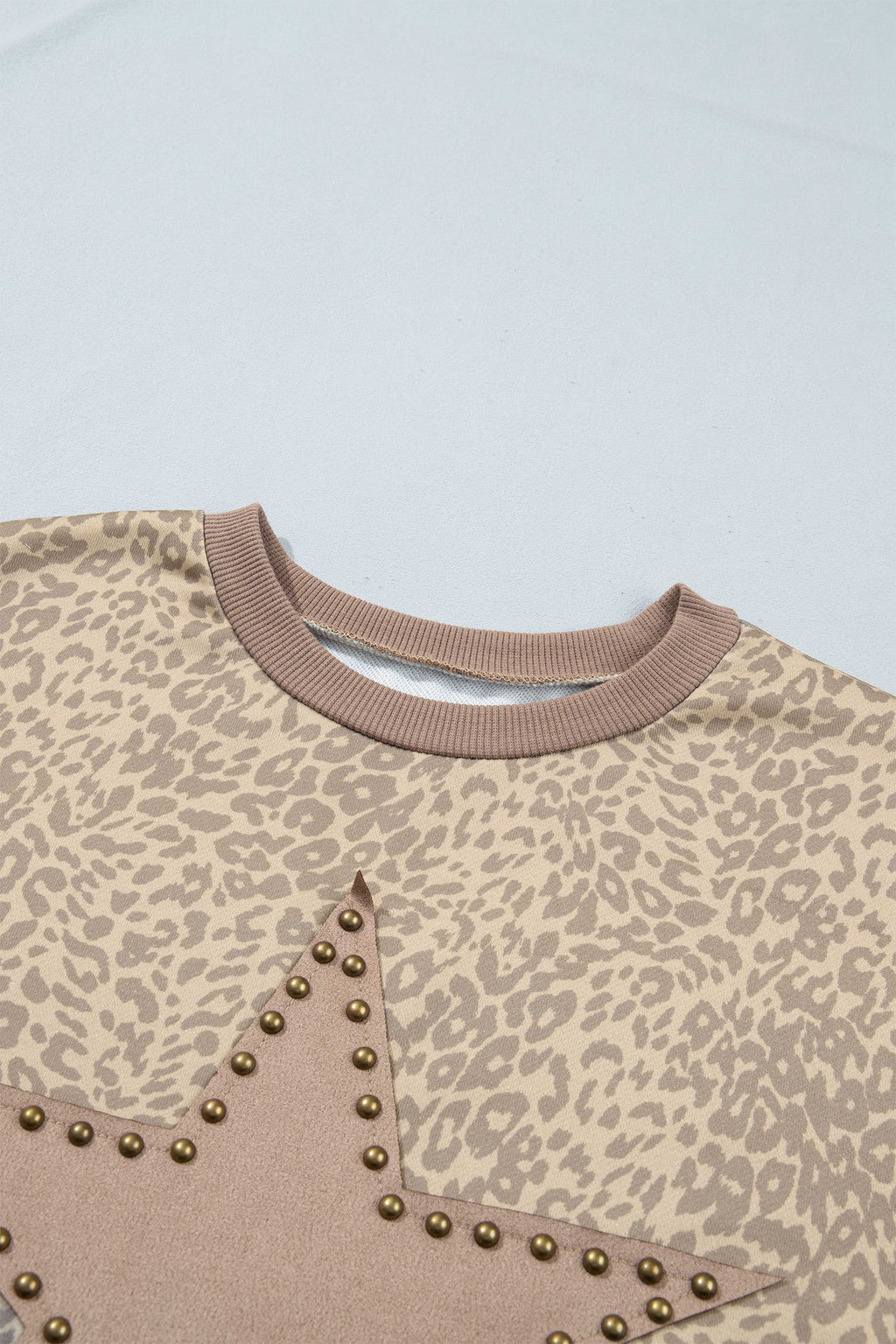 Leopard Star Patch Long Sleeve Top & Pants Set