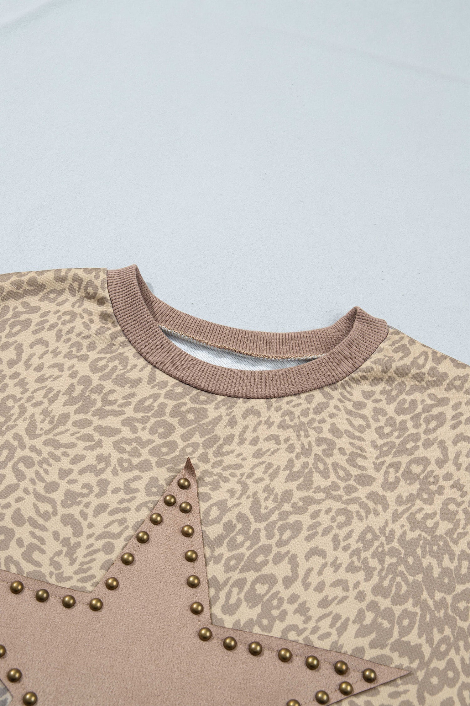 Leopard Star Patch Long Sleeve Top & Pants Set