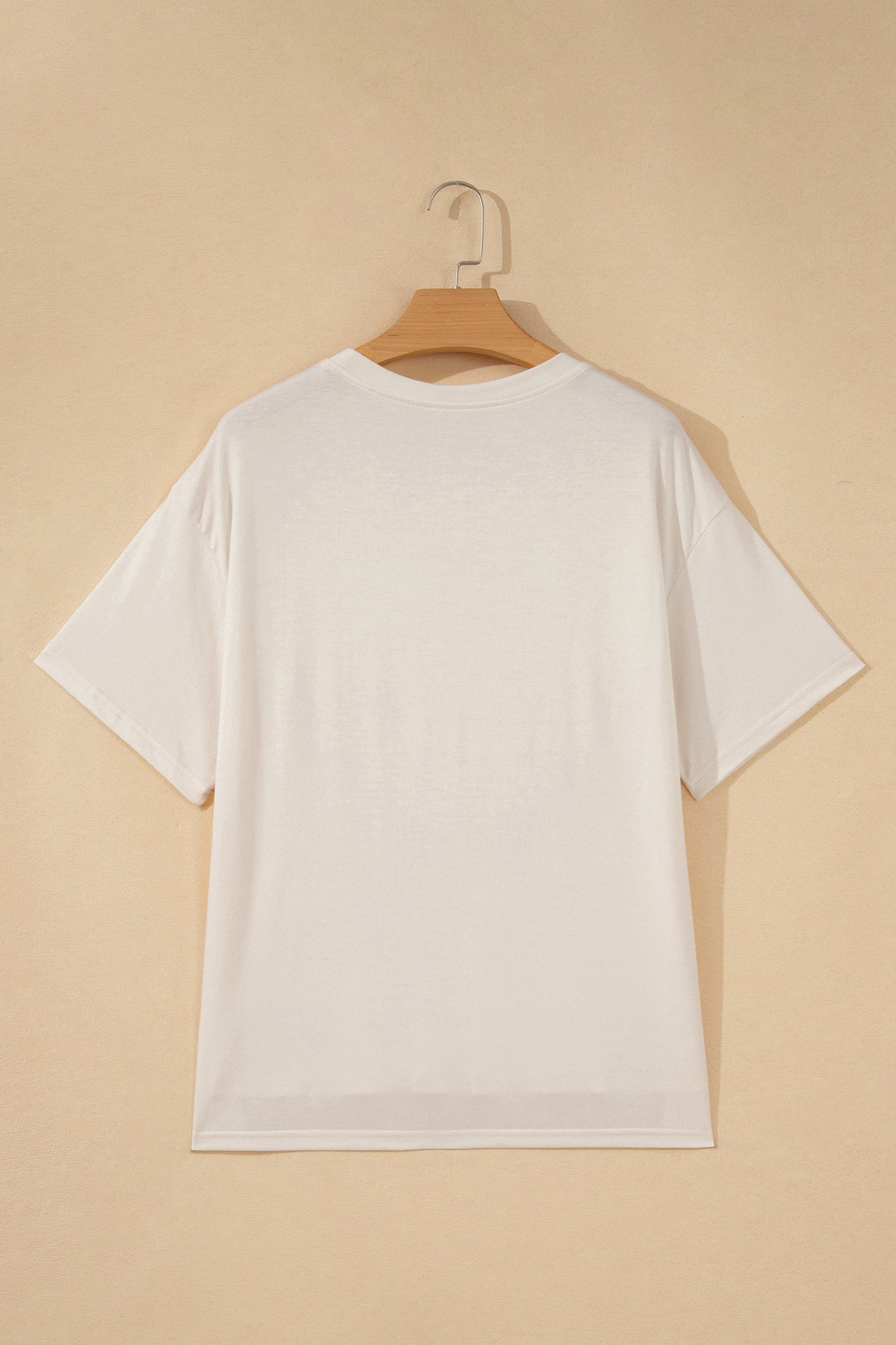 USA Flag Bow Patch Loose Knit T-Shirt