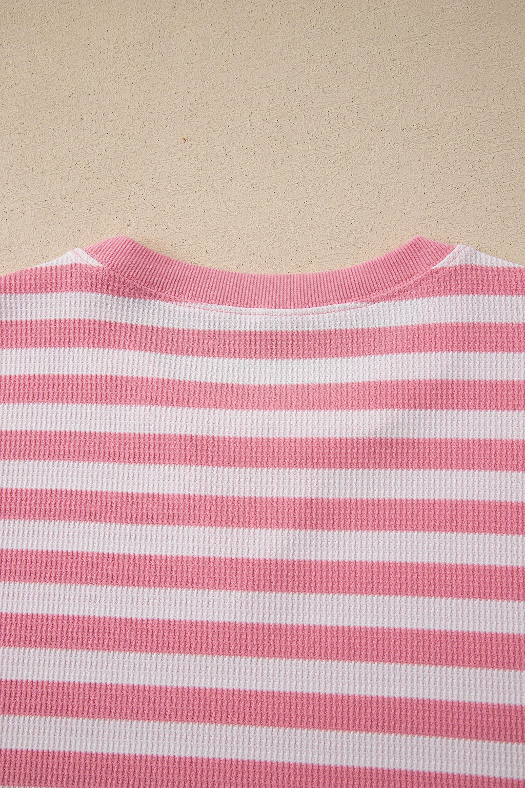 Stripe Puff Sleeve T-Shirt & Drawstring Shorts Set